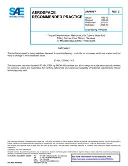 SAE ARP600C pdf