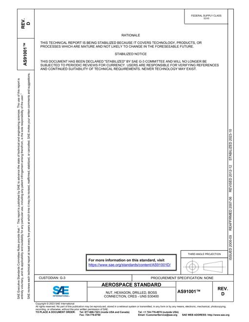 SAE AS91001D pdf