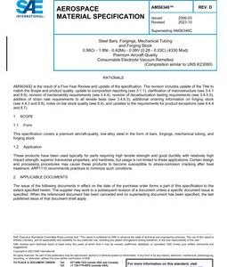 SAE AMS6340D pdf