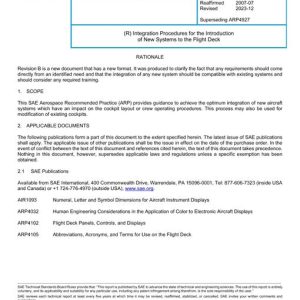 SAE ARP4927A pdf