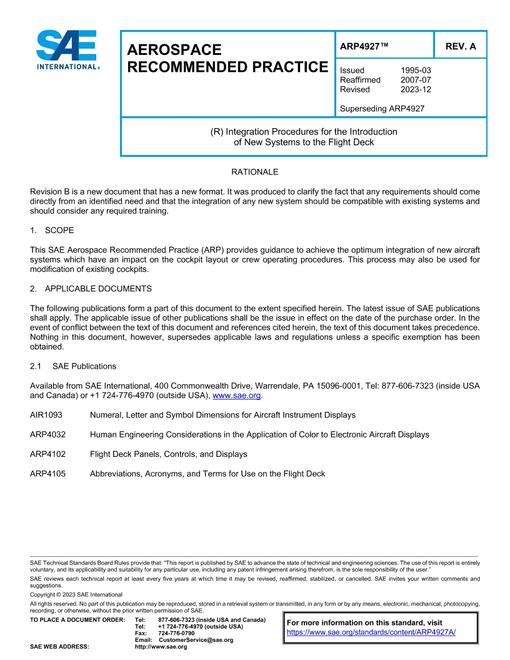 SAE ARP4927A pdf