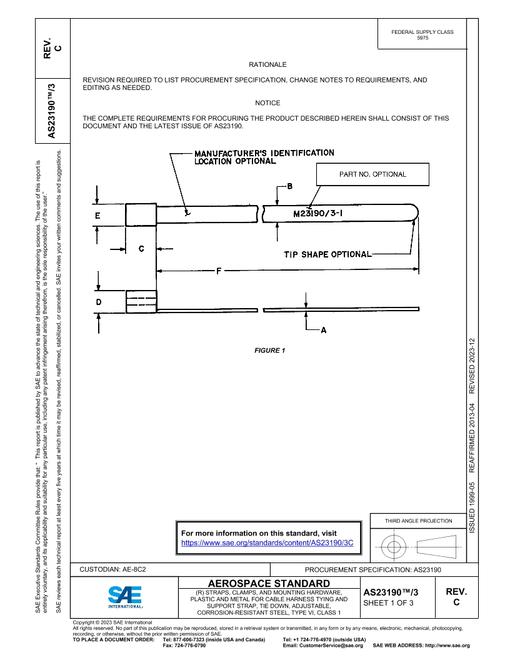 SAE AS23190/3C pdf