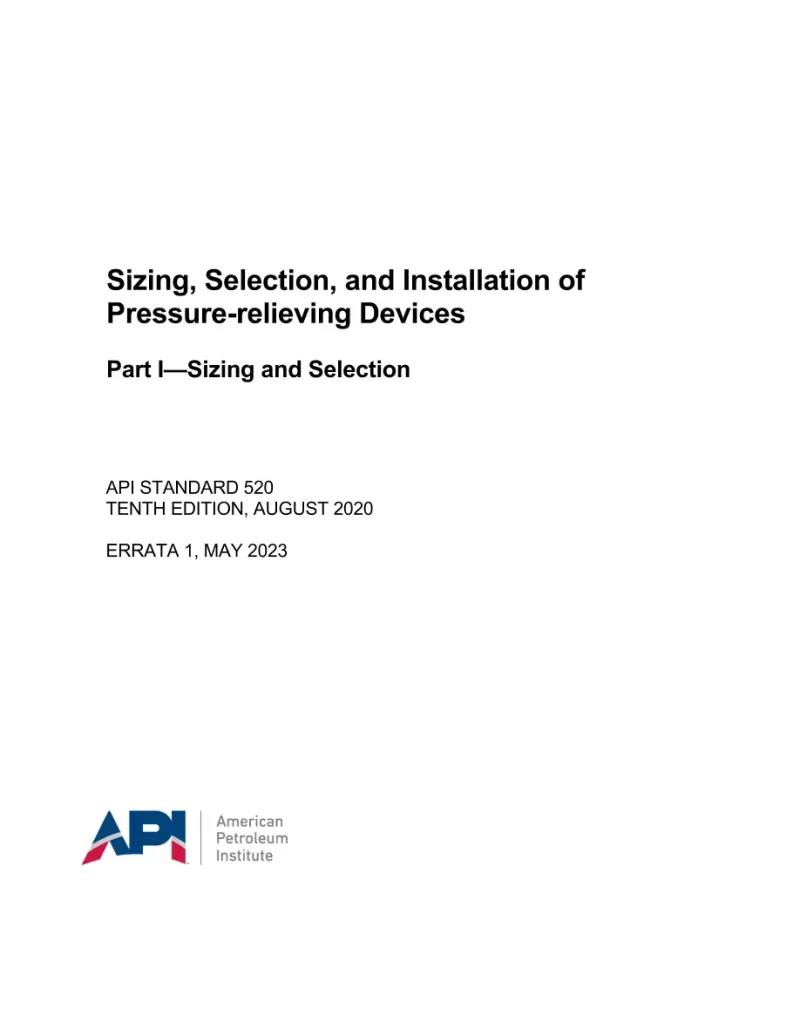 API Std 520, Part 1 pdf