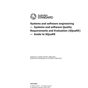 AS ISO/IEC 25000:2019 pdf