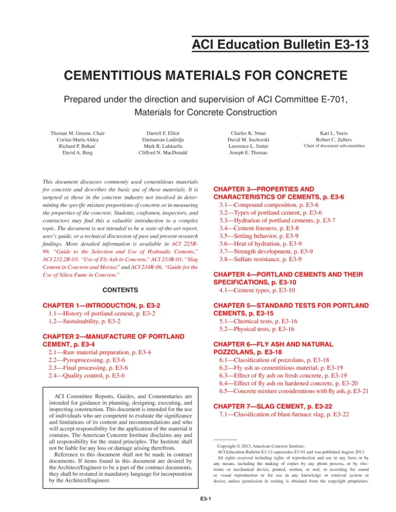 ACI E3-13 pdf