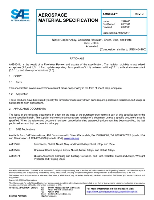 SAE AMS4544J pdf