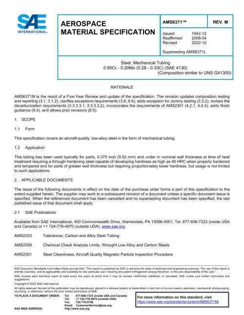 SAE AMS6371M pdf