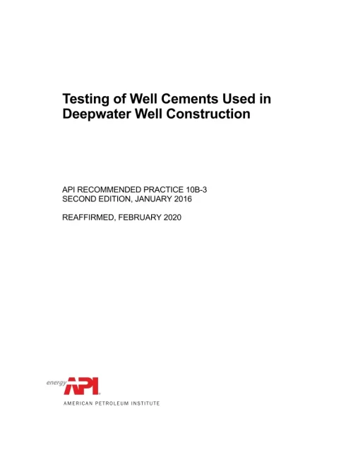 API RP 10B-3 (R2020) pdf