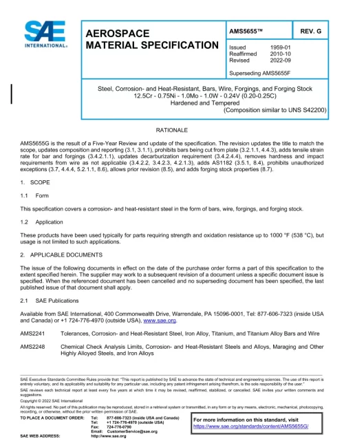 SAE AMS5655G pdf