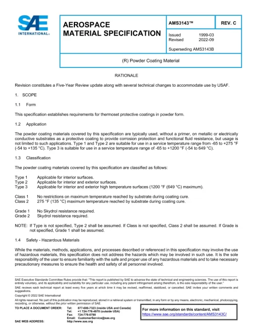 SAE AMS3143C pdf