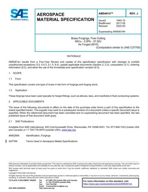 SAE AMS4614J pdf