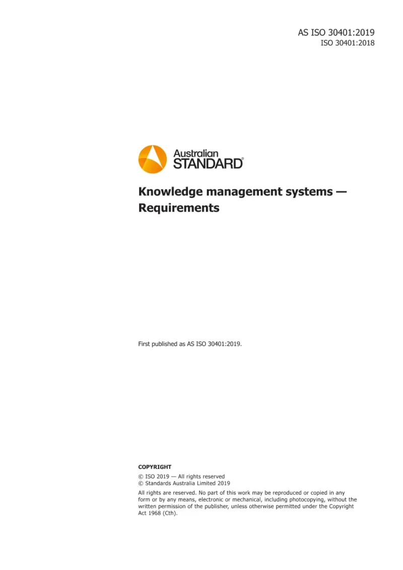 AS ISO 30401:2019 pdf