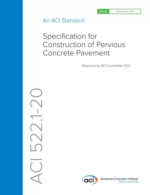 ACI 522.1-20 pdf