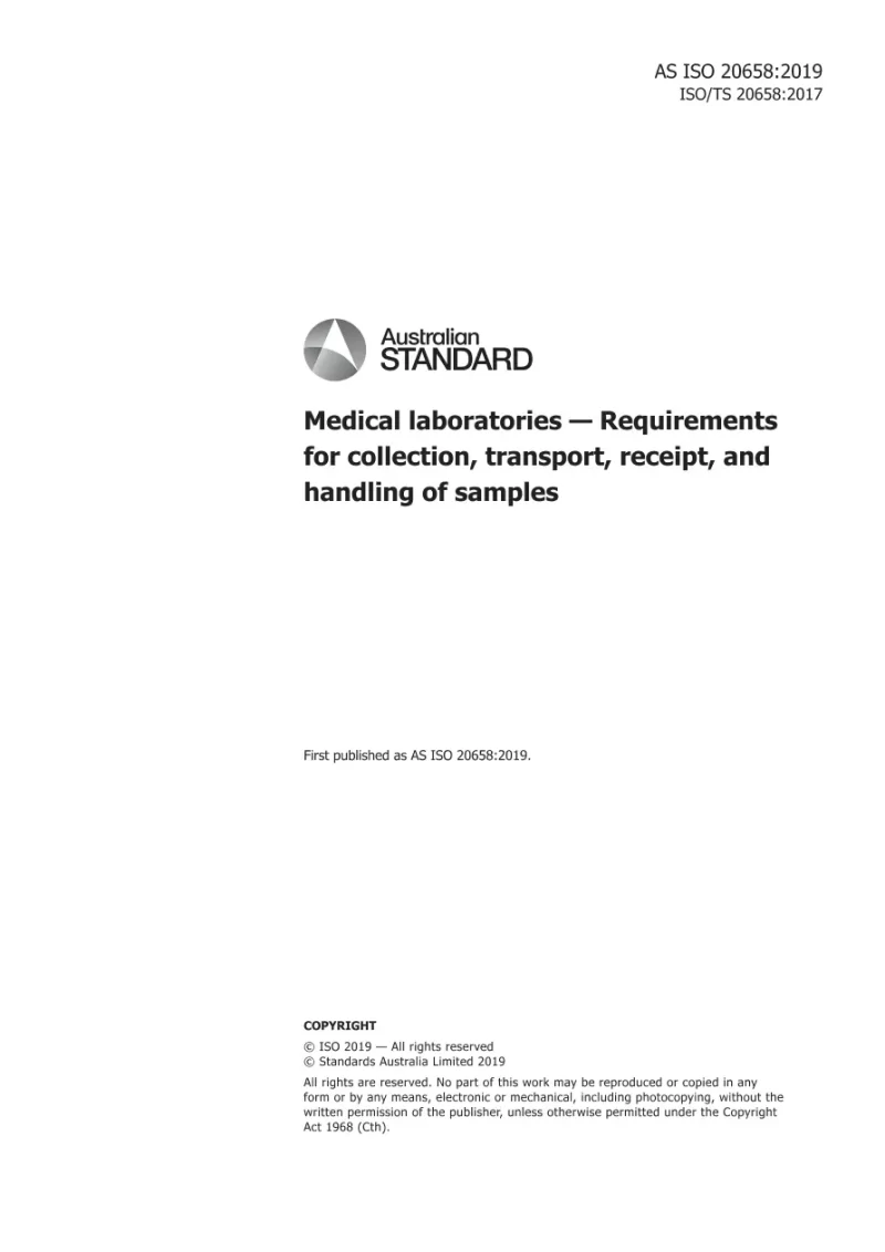 AS ISO 20658:2019 pdf