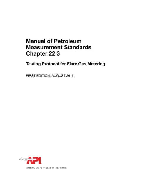 API MPMS Chapter 22.3 pdf