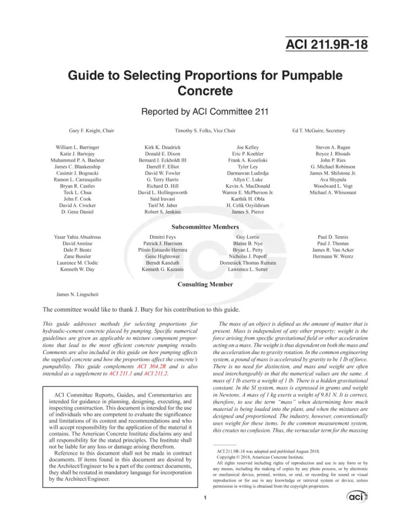 ACI 211.9R-18 pdf