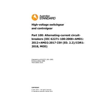 AS 62271.100:2019 pdf