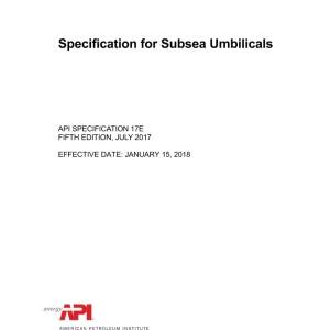 API Spec 17E pdf