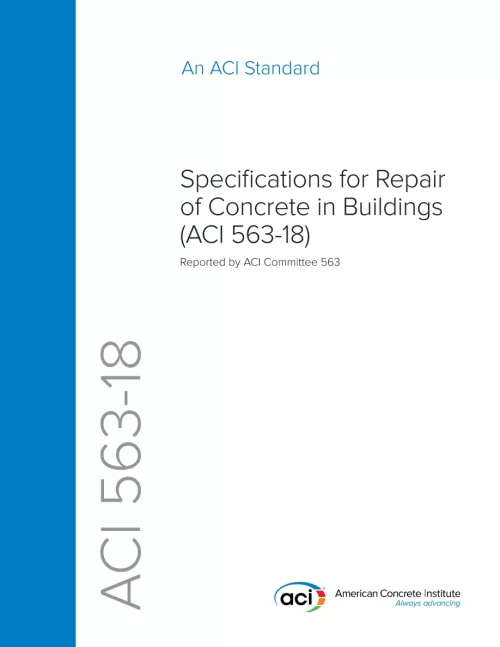 ACI 563-18 pdf