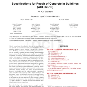 ACI 563-18 pdf