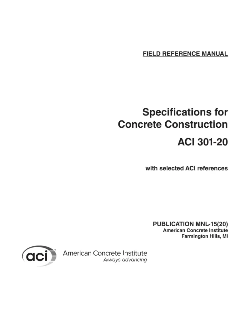 ACI MNL-15(20) pdf