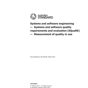 AS ISO/IEC 25022:2019 pdf