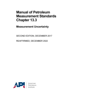 API MPMS Chapter 13.3 (R2022) pdf