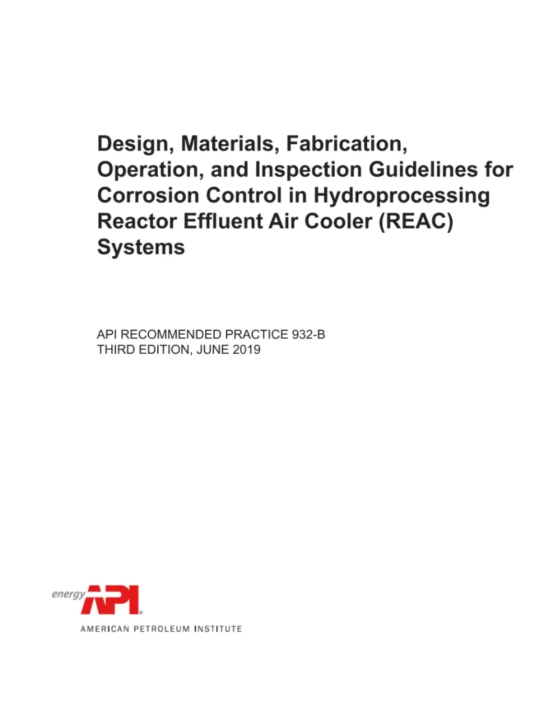 API RP 932-B pdf