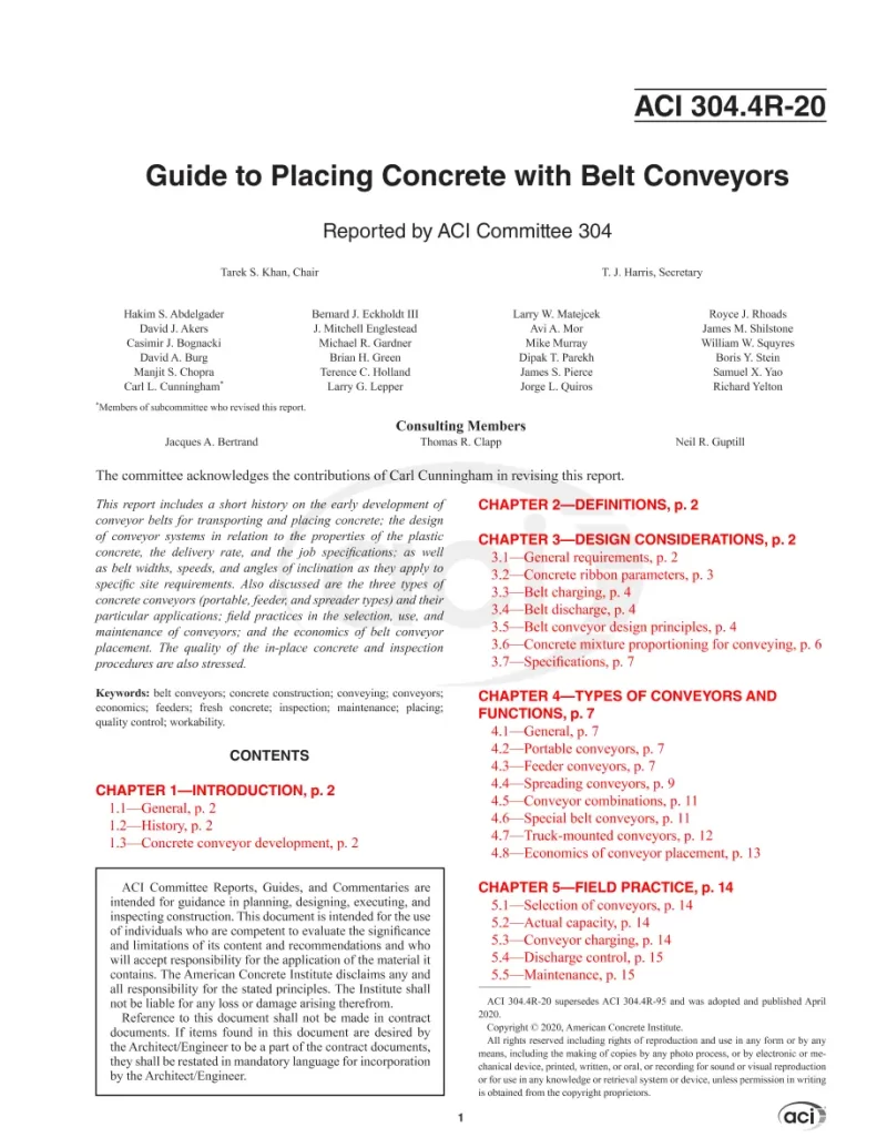 ACI 304.4R-20 pdf