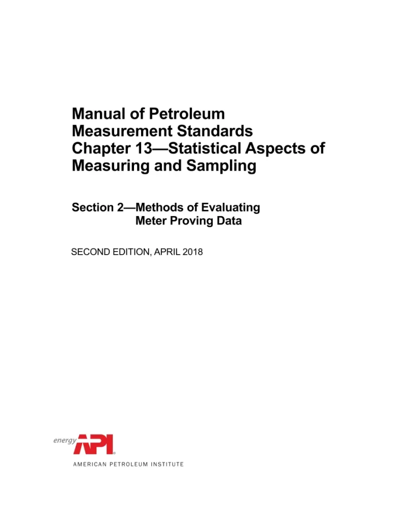 API MPMS Chapter 13.2 pdf