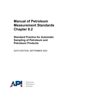 API MPMS Chapter 8.2 pdf