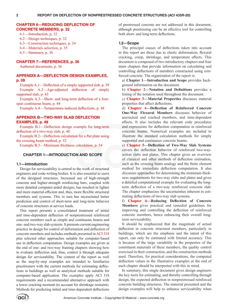 ACI 435R-20 pdf