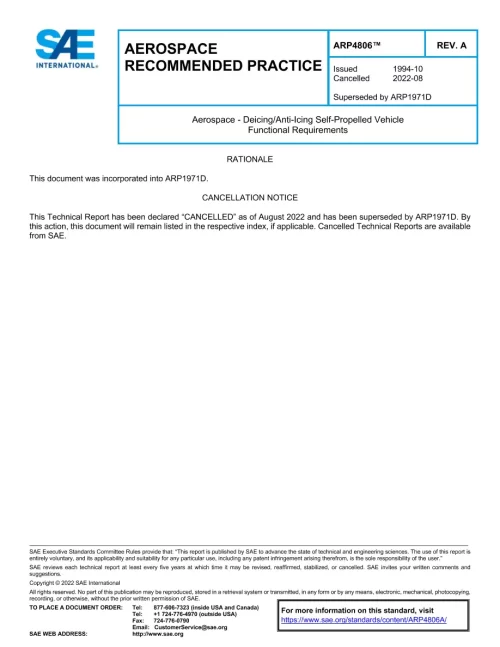 SAE ARP4806A pdf