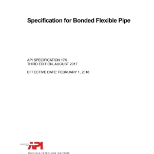 API Spec 17K (R2022) pdf