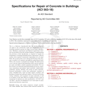 ACI 563M-18 pdf