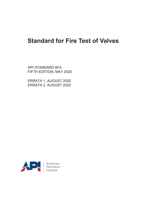 API Std 6FA pdf