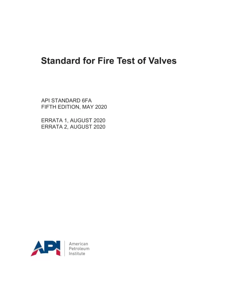 API Std 6FA pdf