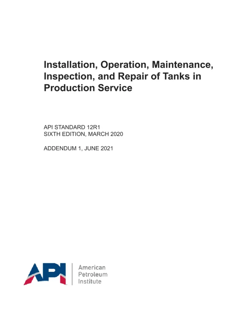 API Std 12R1 pdf