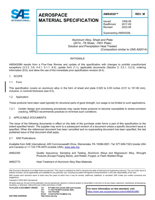 SAE AMS4029M pdf