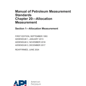 API MPMS Chapter 20.1 (R2024) pdf