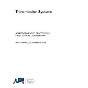 API RP 552 (R2022) pdf