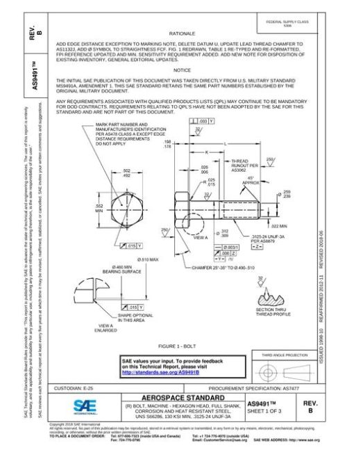 SAE AS9491B pdf