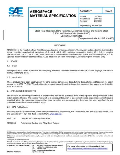 SAE AMS6305H pdf