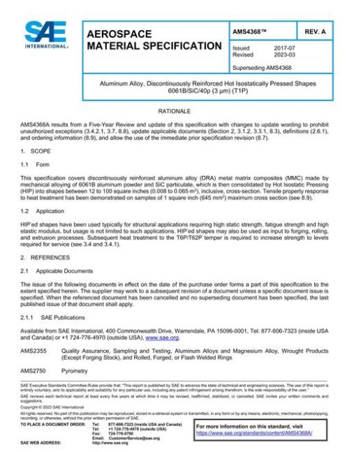 SAE AMS4368A pdf