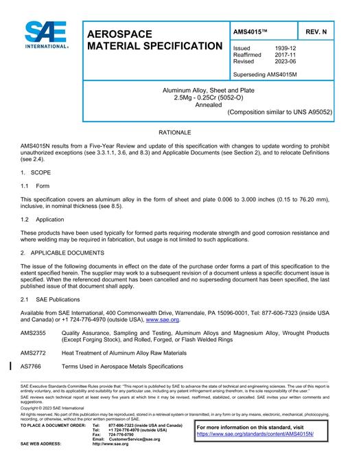 SAE AMS4015N pdf