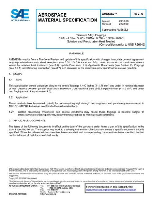 SAE AMS6952A pdf