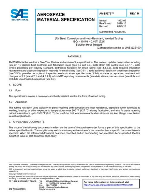 SAE AMS5576M pdf