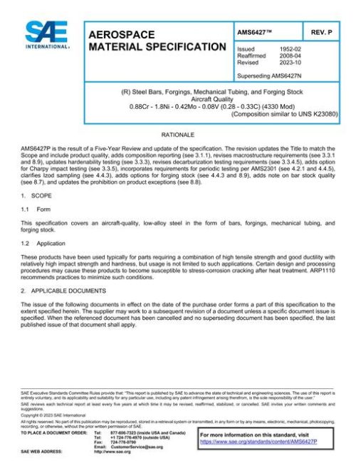 SAE AMS6427P pdf