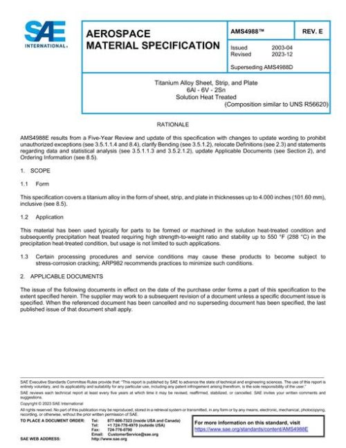 SAE AMS4988E pdf