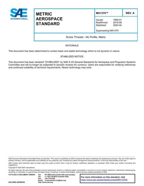 SAE MA1370A pdf